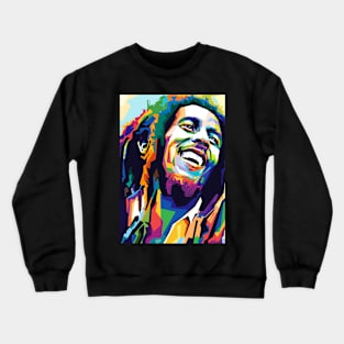 Bob Marley Wpap Art Crewneck Sweatshirt